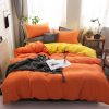 Housse de Couette Orange et Jaune