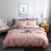 Housse de Couette Rose et Gris