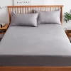 Drap Housse Bonnet 30 200x200 Gris clair