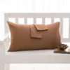 Taie d'oreiller 40x60 en Coton Marron