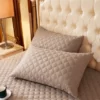 Taie d'oreiller Matelassée Taupe
