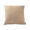 Housse Coussin Fausse Fourrure Taupe
