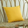 Housse de Coussin Jaune Moutarde
