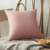 Housse de Coussin Rose Poudré