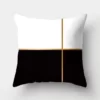 Housse de Coussin Noir et Blanc 50x50